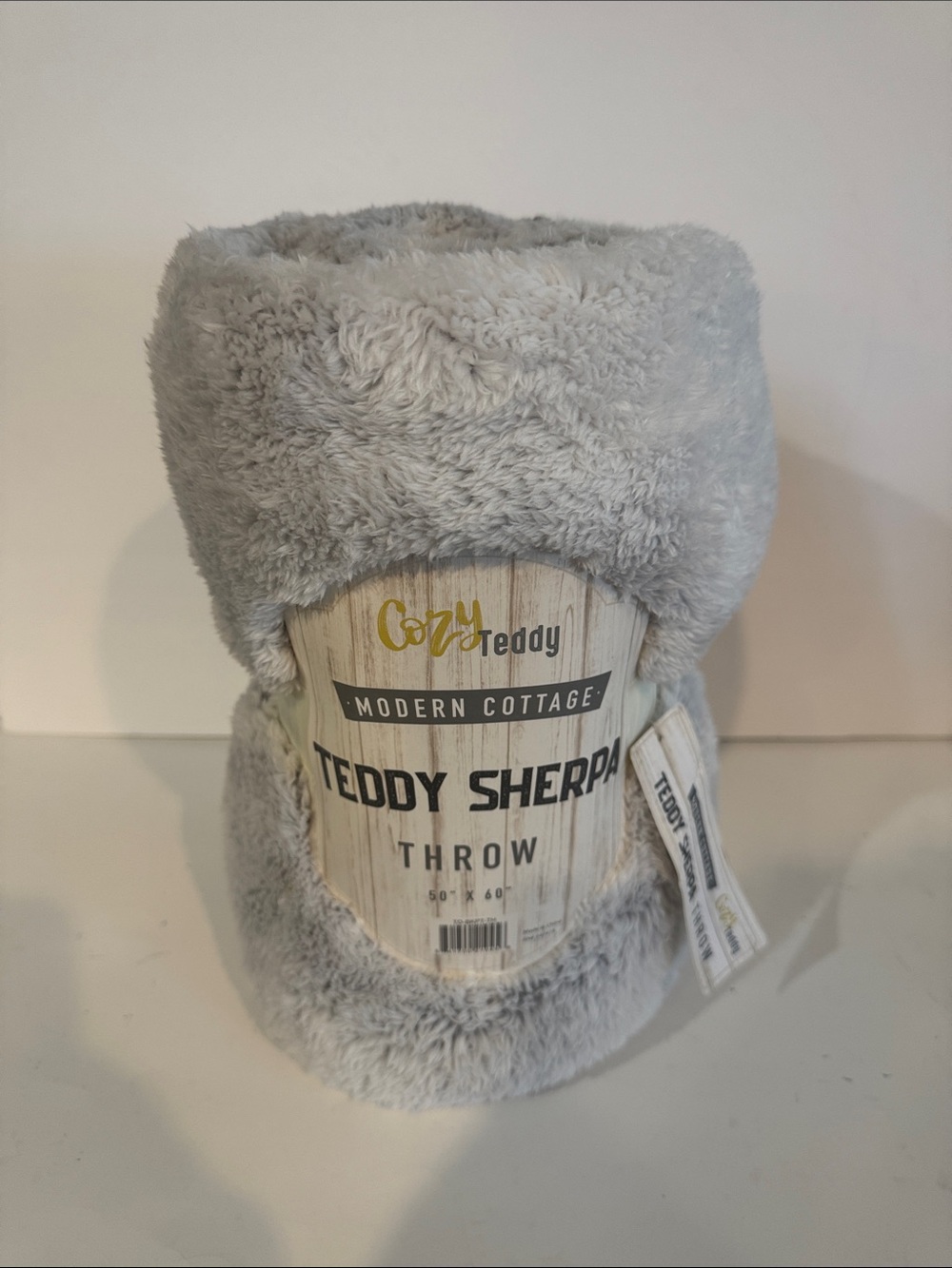 Teddy Sherpa Fuzzy Throw Blanket